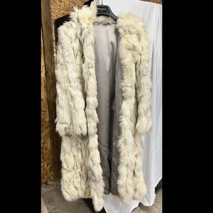 Vintage Arctic Fox Hooded Coat